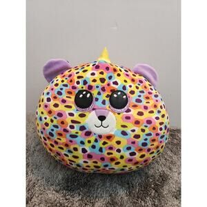 TY Squish-A-Boos Plush GISELLE the UniCat (12 inch) Squishy Plush PillowToy EUC